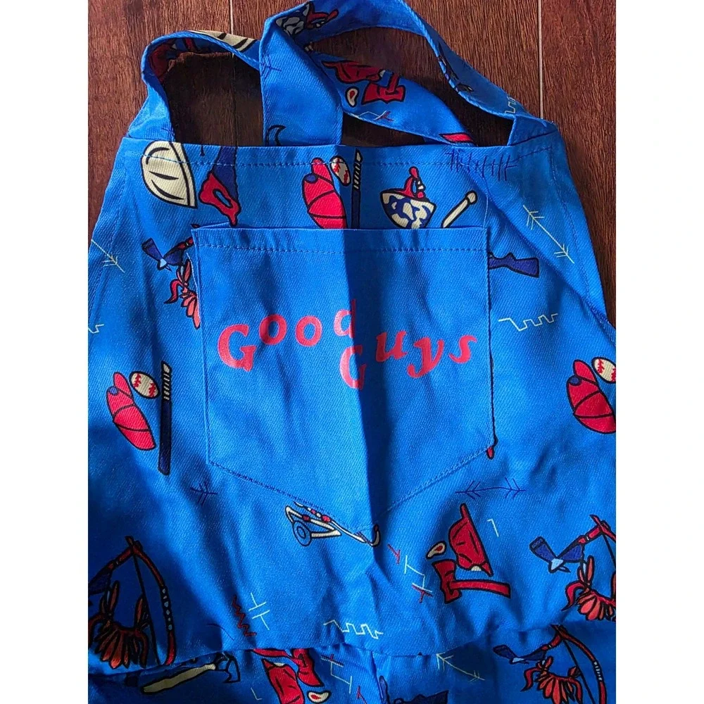 Chucky Child (S) Horror Movie Costume Set Good Guys Overalls Shirt Knife Tattoos